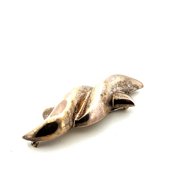 Patricia von Musulin Vintage Sterling Silver Twisted Motif Brooch Pin - Picture 4 of 15